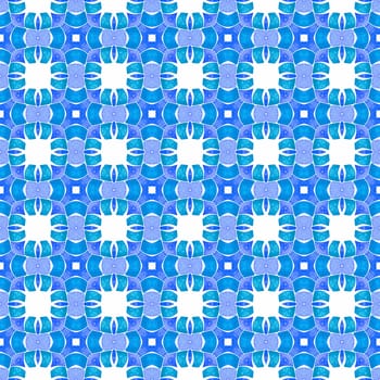 Arabesque hand drawn design. Blue wondrous boho chic summer design. Oriental arabesque hand drawn border. Textile ready mind-blowing print, swimwear fabric, wallpaper, wrapping.