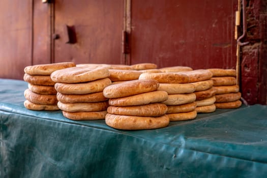 Traditional Moroccan Bread at Local Market