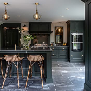 Bespoke kitchen design, country house and cottage interior design, English countryside style renovation and home decor idea