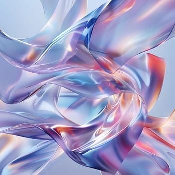 A detailed closeup of a purple and blue abstract painting with fluid patterns and fractal art elements in shades of violet, magenta, and electric blue