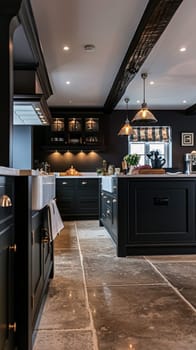 Bespoke kitchen design, country house and cottage interior design, English countryside style renovation and home decor idea