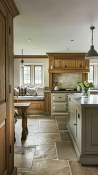 Bespoke kitchen design, country house and cottage interior design, English countryside style renovation and home decor idea