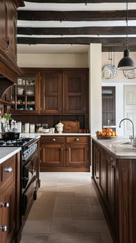 Bespoke kitchen design, country house and cottage interior design, English countryside style renovation and home decor idea