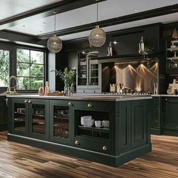 Bespoke kitchen design, country house and cottage interior design, English countryside style renovation and home decor idea