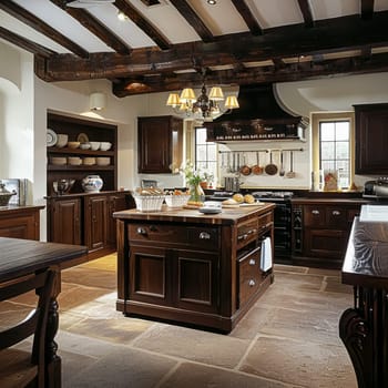 Bespoke kitchen design, country house and cottage interior design, English countryside style renovation and home decor idea