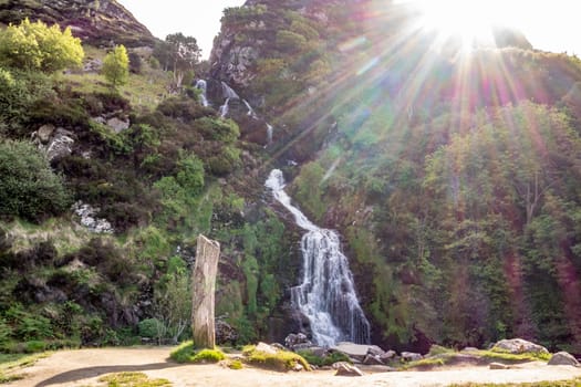 Assaranca Waterfall in County Donegal - Republic of Ireland.