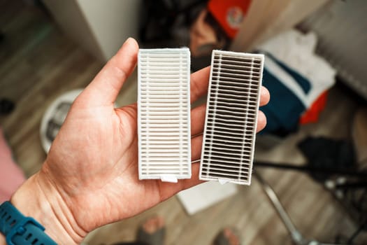 Comparing Clean Filters Vs. Dirty Robot Vacuum Filters in a Cozy Home