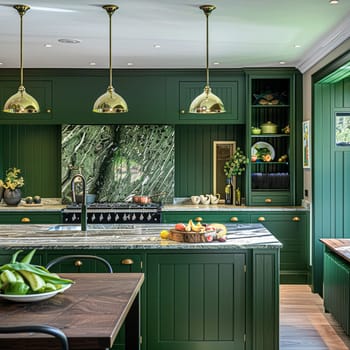 Bespoke kitchen design, country house and cottage interior design, English countryside style renovation and home decor idea