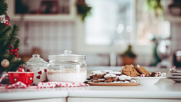 Christmas baking, holidays recipe and home cooking, holiday bakes, ingredients and preparation in English country cottage kitchen, homemade food and cookbook idea