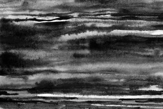 Black and white monochrome watercolor texture