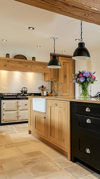 Bespoke kitchen design, country house and cottage interior design, English countryside style renovation and home decor idea