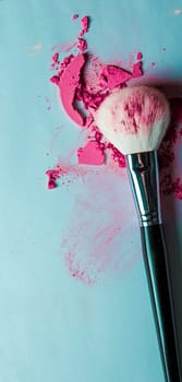 crushed make-up products - beauty and cosmetics styled concept, elegant visuals