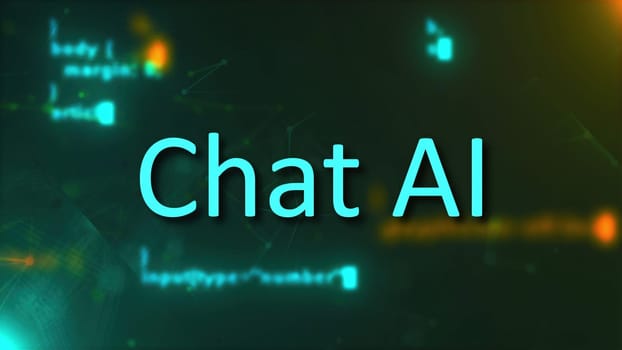 Chat AI concept. Computer generated 3d render