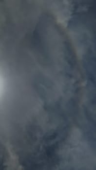 sun sky clouds rays of light background nature. High quality photo