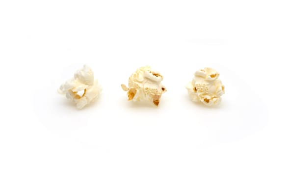 Popcorn isolated on a white background