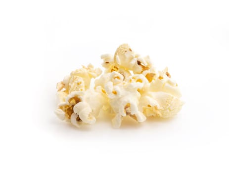 Popcorn isolated on a white background