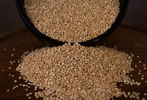 seeds of quinoa ,source of magnesium and antioxidants .Close up. Healthy eating