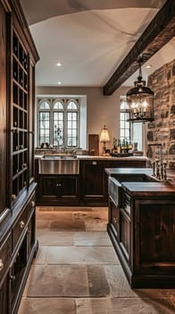 Bespoke kitchen design, country house and cottage interior design, English countryside style renovation and home decor idea