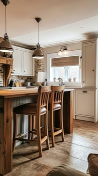 Bespoke kitchen design, country house and cottage interior design, English countryside style renovation and home decor idea