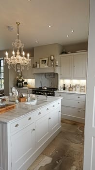 Bespoke kitchen design, country house and cottage interior design, English countryside style renovation and home decor idea