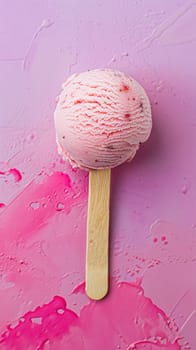 Ice cream colourful summer treat, sweet dessert in summertime, holiday food idea