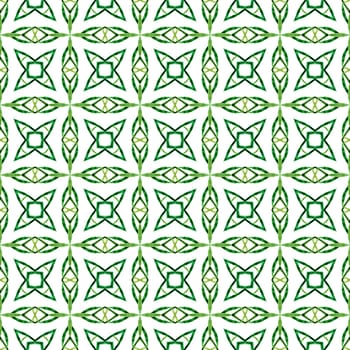 Textile ready bewitching print, swimwear fabric, wallpaper, wrapping. Green excellent boho chic summer design. Hand drawn tropical seamless border. Tropical seamless pattern.