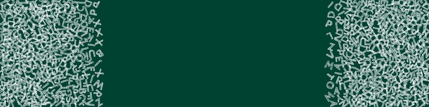 Concept of school background. Colorful childish falling letters of English language. Foreign languages study concept. Back to school banner .