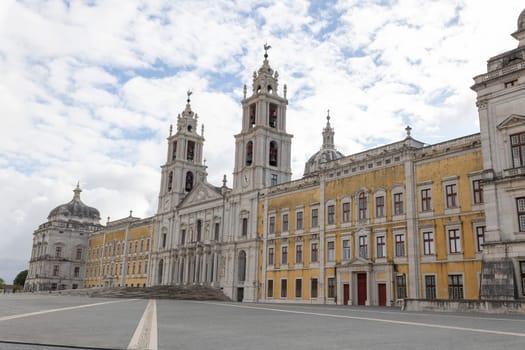 National Palace of Mafra, Portugal - cloudy sky - wide angle