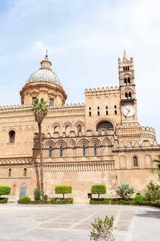 The Primatial Metropolitan Cathedral Basilica of the Holy Virgin Mary of the Assumption, known as the Cathedral of Palermo, Sicily, Italy