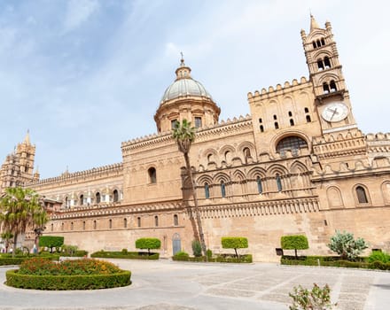 The Primatial Metropolitan Cathedral Basilica of the Holy Virgin Mary of the Assumption, known as the Cathedral of Palermo, Sicily, Italy