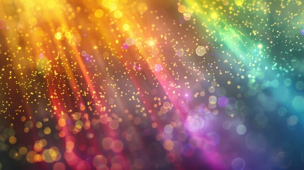 A colorful background with many small circles of different colors.