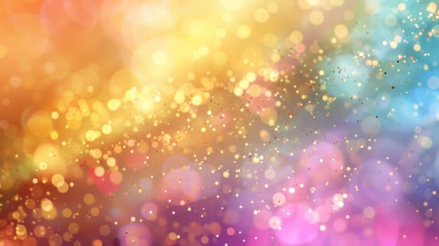 A colorful background with many small circles of different colors.