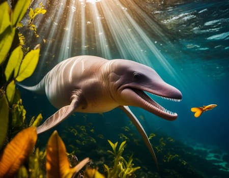 Plesiosaurus was a carnivorous marine reptile that lived in the seas surrounding England during the Jurassic Period.