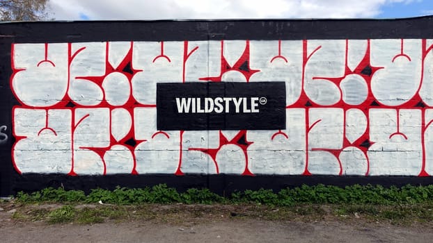 Stockholm, Snosatra, Sweden. May 12 2024. Spring beast. Graffiti exhibition on the outskirts of the city. Wildstyle.