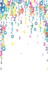 Falling letters of English language. Colorful childish flying characters of Latin alphabet. Foreign languages study concept. Back to school banner .