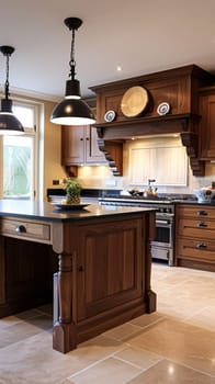 Bespoke kitchen design, country house and cottage interior design, English countryside style renovation and home decor idea