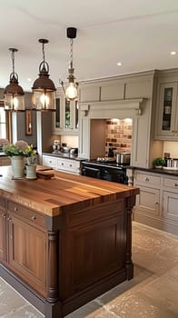 Bespoke kitchen design, country house and cottage interior design, English countryside style renovation and home decor idea