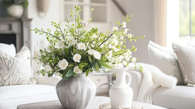 Beautiful bouquet of flowers in a vase. Floral arrangement