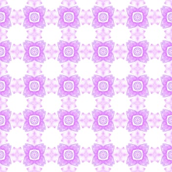 Textile ready gorgeous print, swimwear fabric, wallpaper, wrapping. Purple memorable boho chic summer design. Exotic seamless pattern. Summer exotic seamless border.