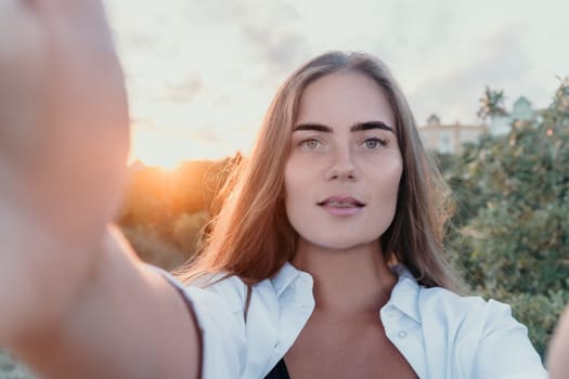 Beauty close up woman portrait