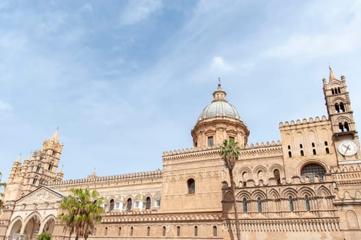 The Primatial Metropolitan Cathedral Basilica of the Holy Virgin Mary of the Assumption, known as the Cathedral of Palermo, Sicily, Italy