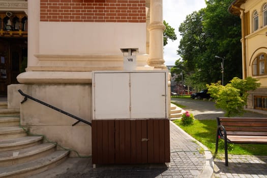 Bucharest, Romania. May 25, 2024. External view of Amzei Church in the city center
