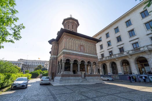 Bucharest, Romania. May 25, 2024. exterior view of the Cretulescu Church in the city center