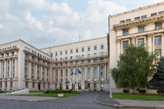 Bucharest, Romania. May 25, 2024. external view of the Ministry of Internal Affairs building in the city center