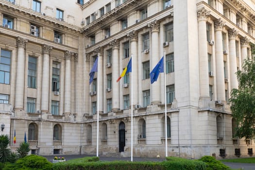 Bucharest, Romania. May 25, 2024. external view of the Ministry of Internal Affairs building in the city center