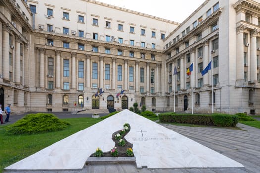 Bucharest, Romania. May 25, 2024. external view of the Ministry of Internal Affairs building in the city center