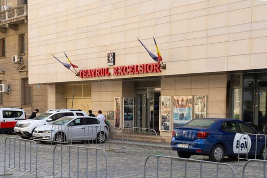 Bucharest, Romania. May 25, 2024.  external view of the Excelsior theater in the city center