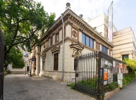 Bucharest, Romania. May 25, 2024. external view of the Theodor Aman museum in the city center