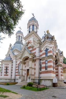 Bucharest, Romania. May 25, 2024. External view of Amzei Church in the city center
