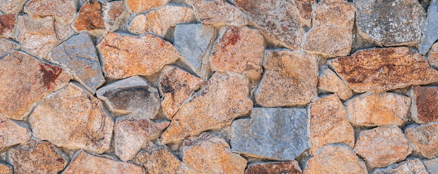 texture of a modern masonry stone wall close-up